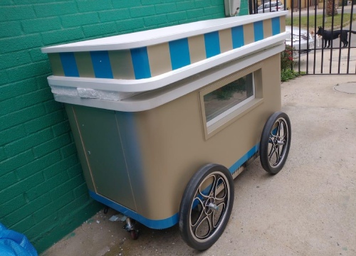 small gelato ice cream cart for sale in santiago